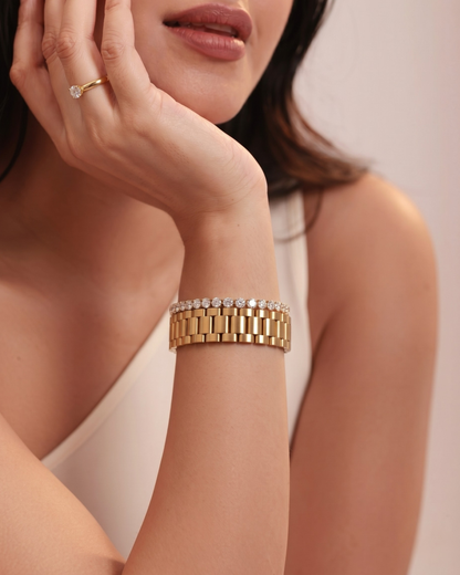 Gold Regalia & Diana Tennis Stack