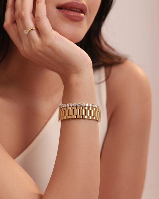 Gold Regalia & Diana Tennis Stack