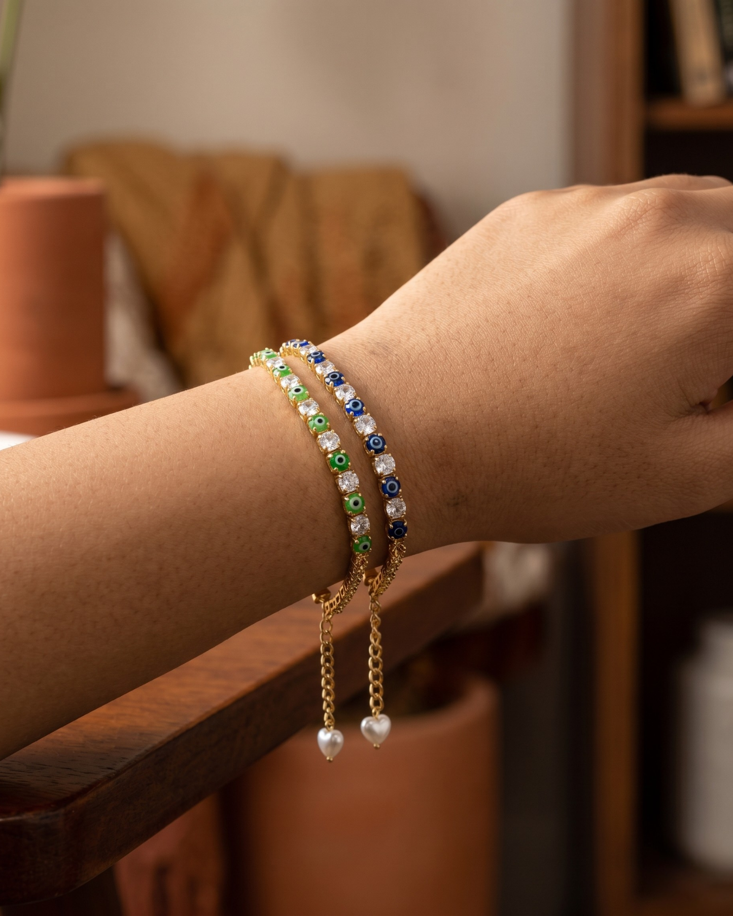The Midnight Guardian Evil Eye Tennis Bracelet Set